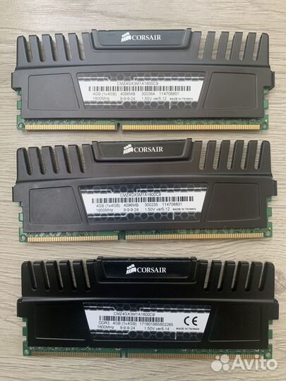 Оперативная память Corsair Vengeance ddr3 12gb