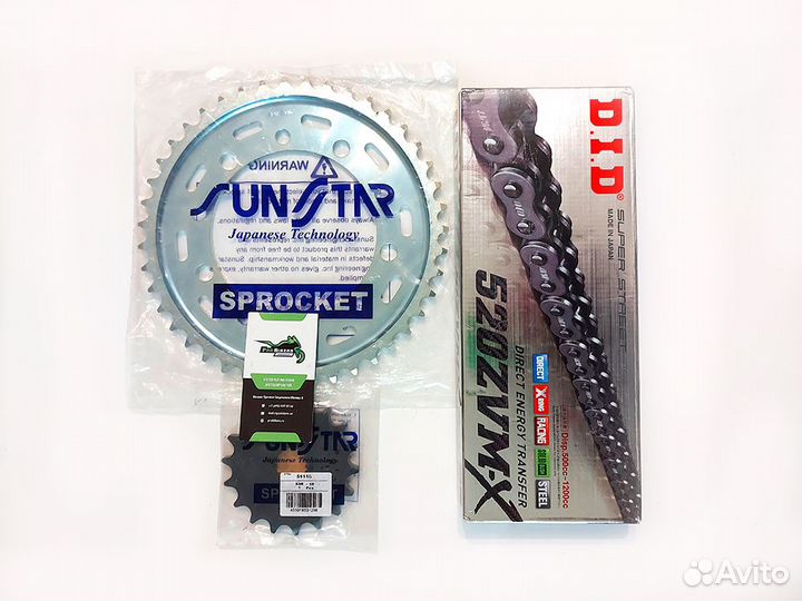 Цепь и звезды на Honda NC700 X / S 2014-2018