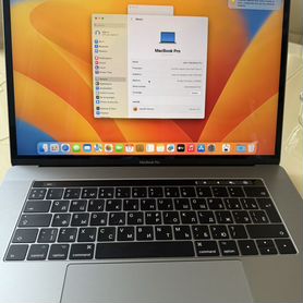 Apple macbook pro 15 2017 touch bar 16/512 A1707