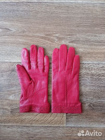 Перчатки женские кожаные размер 7