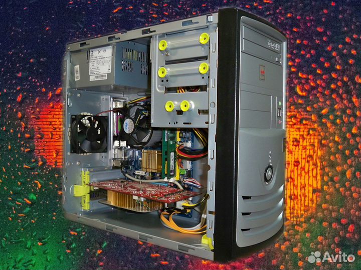 Пк в офис Core 2 Duo E8400/ 4 gb/ 9800 GT/SSD
