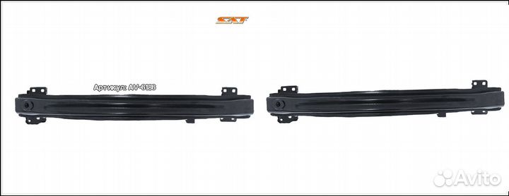 Усилитель бампера volkswagen polo 2010 4 дверная
