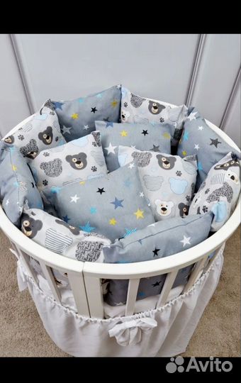 Бортики в детскую кроватку