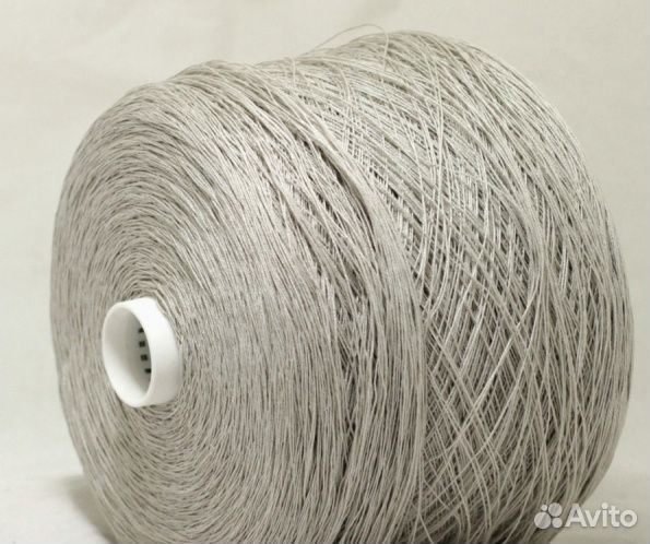 Лен, светло-серый, Италия, любое количество