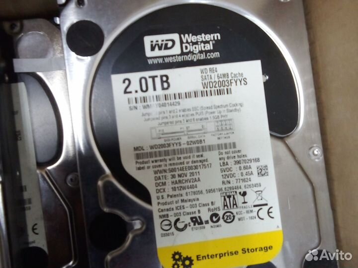 Жесткий диск SATA hdd 3.5 на запчасти