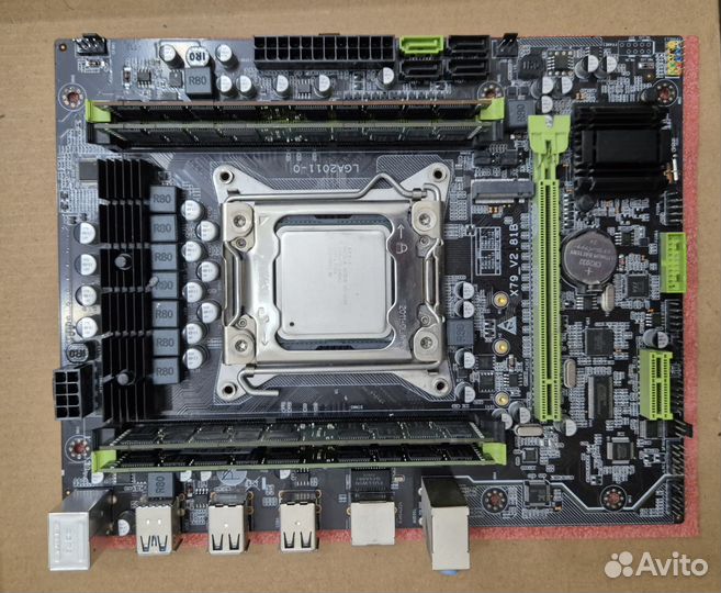 LGA2011:X79G+xeon e5 2689v1+32GB+SSD120gb+куллер