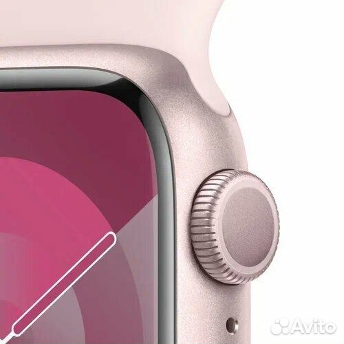 Смарт-часы Apple Watch Series 9, 45 мм, GPS + Cellular, Pink Al Light Pink Sport Band - M/L