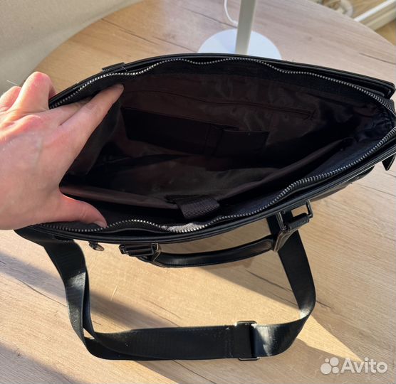 Портфель мужской кожаный для документов и ноутбука