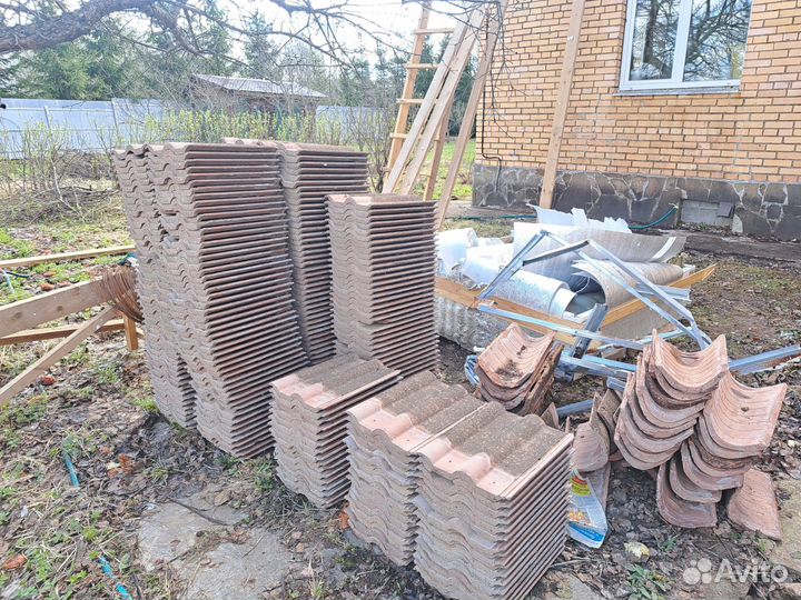 Керамическая черепица бу