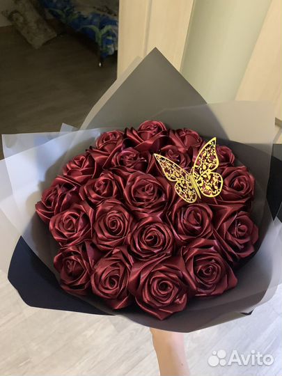 Букет из атласных лент