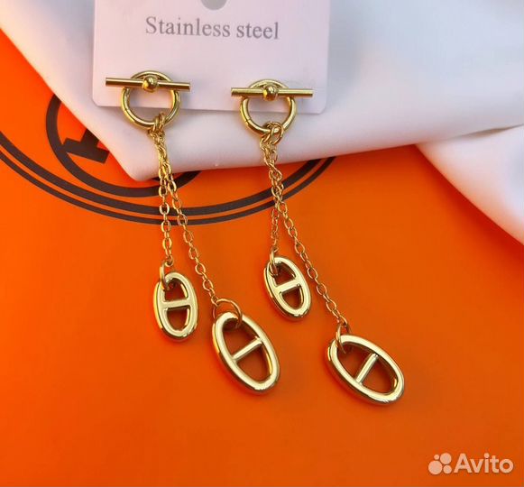 Цепь колье Hermes 150см