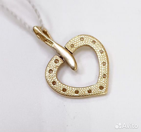 Подвеска с синтетическим камнем Золото