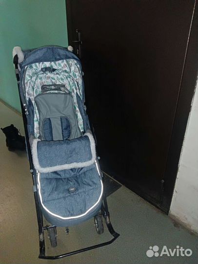 Коляска санки ника детка 6