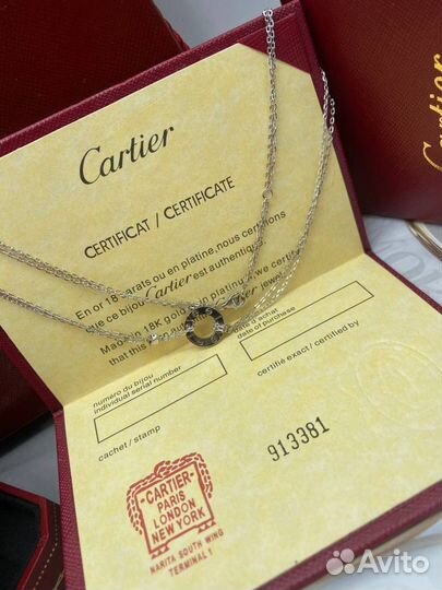 Кулон cartier love vgold