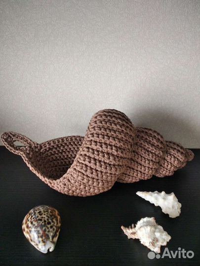 Ракушка из трикотажной пряжи