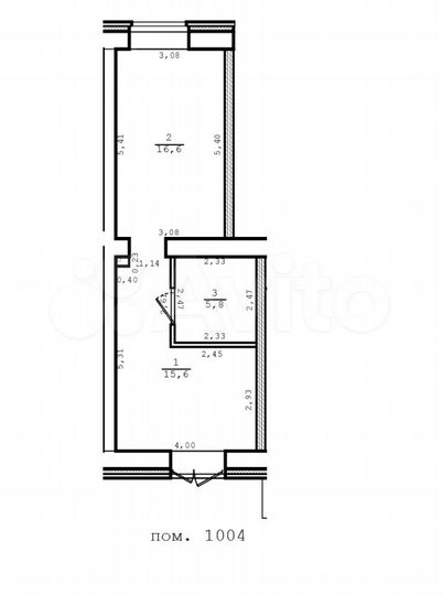 Свободного назначения, 38 м²