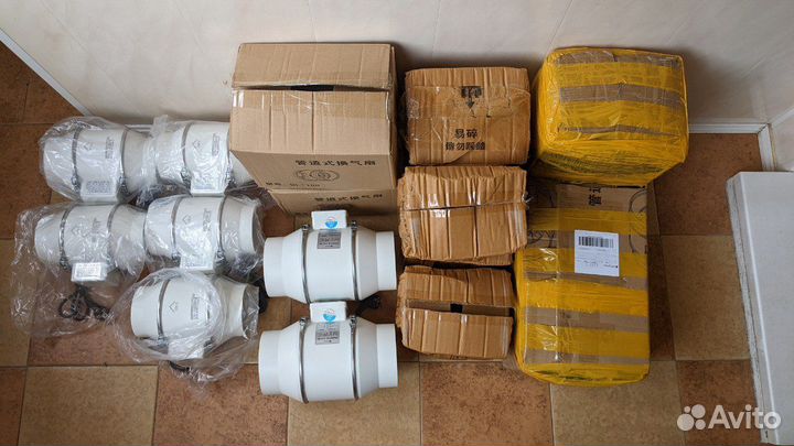 Канальный вентилятор 100 труба 200 кубов