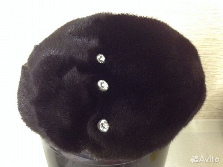 Норковый берет женский
