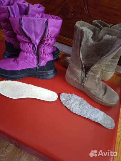 Сапоги зимние для девочки 35 -36