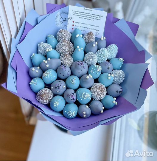 Букет из клубники в шоколаде /сладкий букет