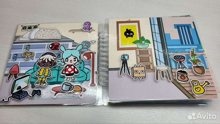 Книжка на липучках тока бока