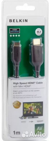 Kабель hdmi-mini hdmi 1.0 m Belkin