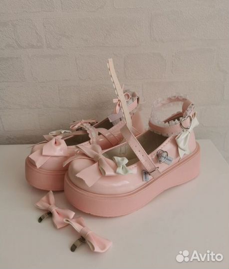 Туфли на платформе лолита jiraikei няшка винтаж 36