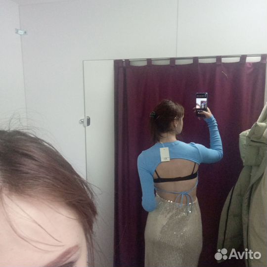 Юбка с пайетками