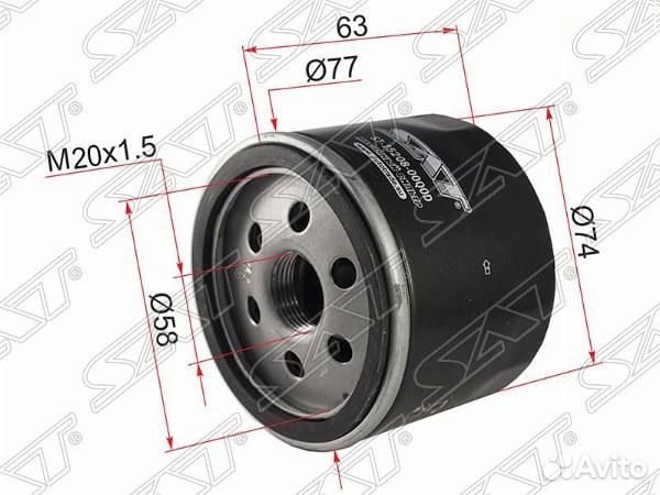 Фильтр масляный nissan cube 09/micra 02-10 K9K 63KW/NV200 09-10/qashqai 06-13/T