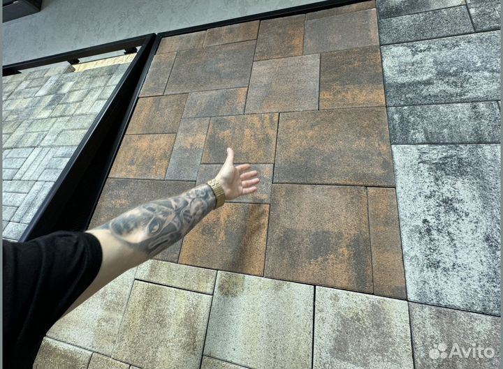 Тротуарная плитка, брусчатка, доставка от 120 м2