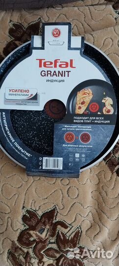 Сковорода блинная tefal granit индукции.новая