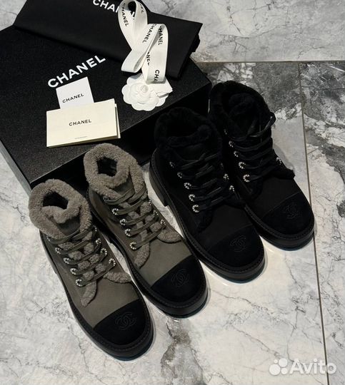 Зимние ботинки chanel