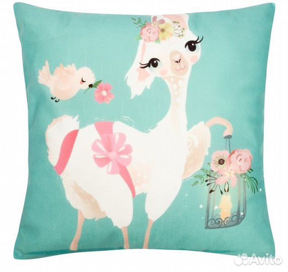 Подушка с бамбонами котик мишка зайка