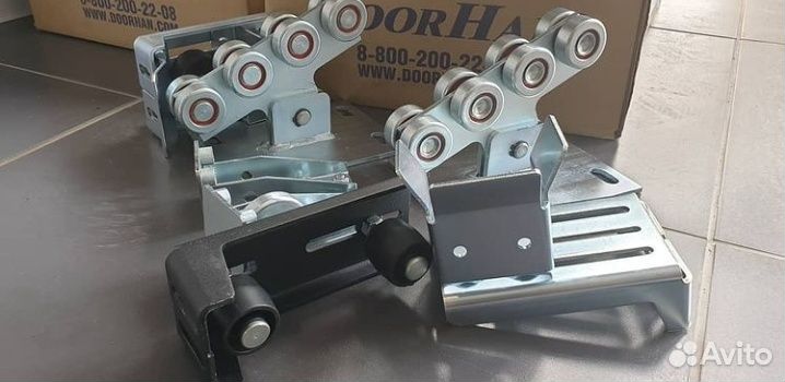 Система роликов и направляющих для балки - ворота