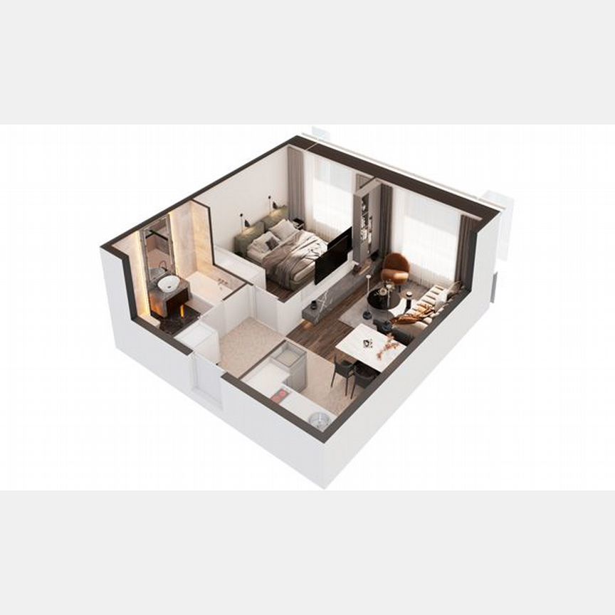 1-к. апартаменты, 37,3 м², 25/30 эт.