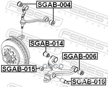 Сайлентблок нижн рычага внешний ssangyong actyon