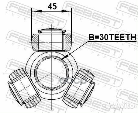 Трипоид 30x45 ford transit TT9 2006-2013 2116-T