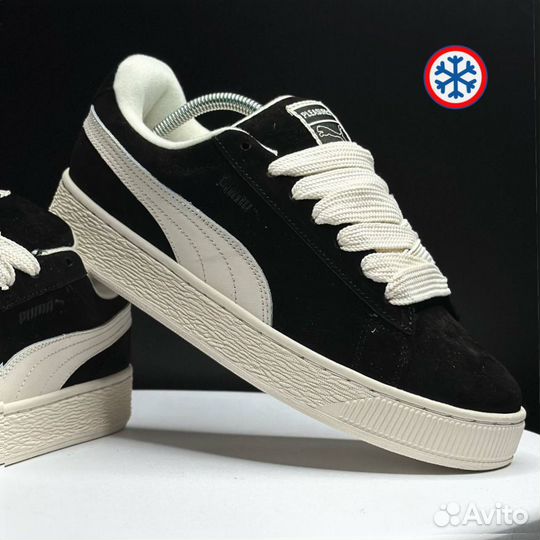 Кроссовки зимние Puma Suede XL black label