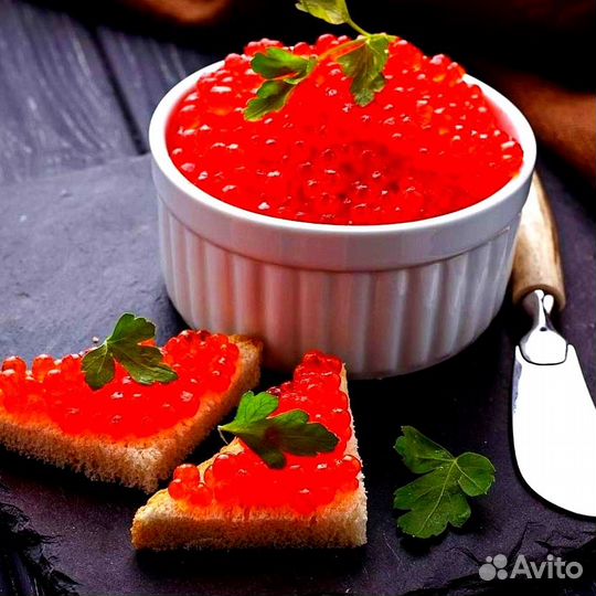 Красная икра кета