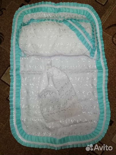 Конверт на выписку, одеяло, набор в коляску