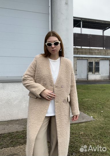 Пальто с ворсом новое