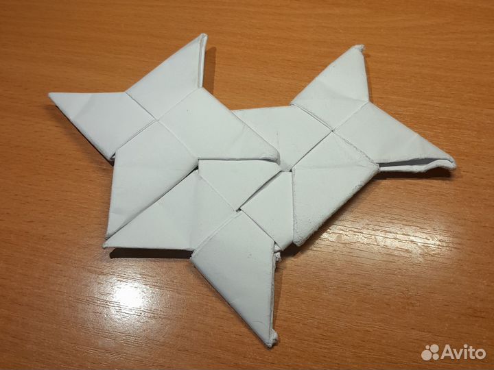 3 сюрикена из бумаги бесплатно