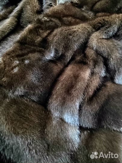 Шуба норковая с капюшоном 44 46