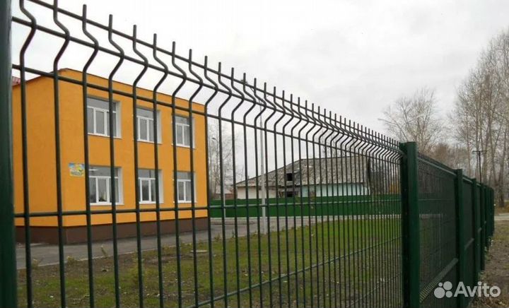 Забор из 3D сетки работа по договору качественно