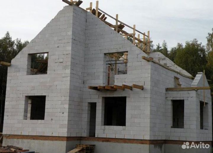 Строительство домов под ключ из газобетонных блоко