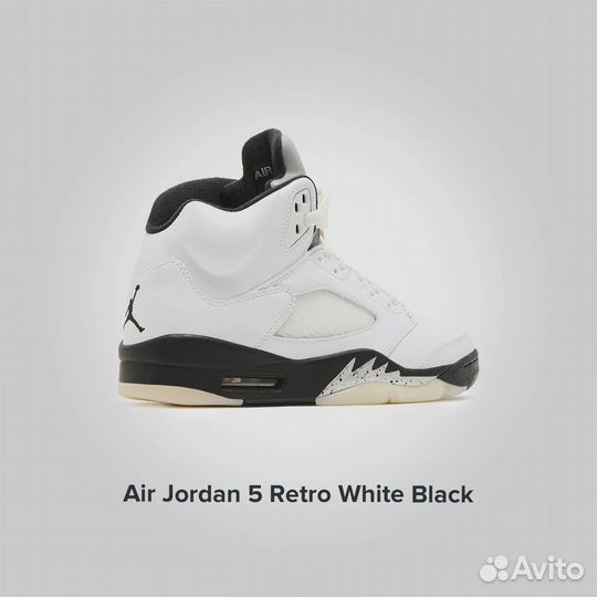 Jordan 5 Retro White Black