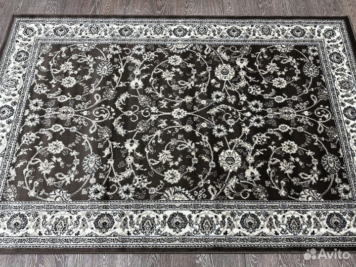 Ковер новый 1.5х2.3 классический, коричневый