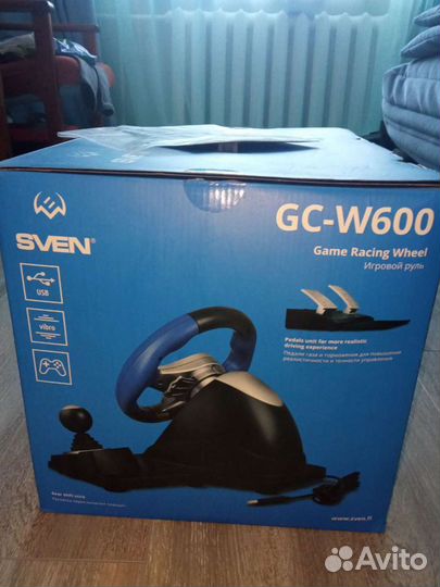 Игровой руль sven GC-W600