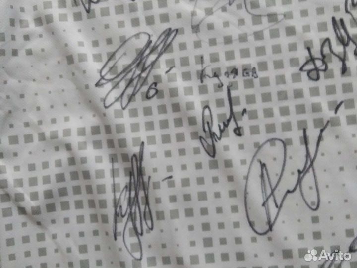 Футболка сборной России по футболу с автографами