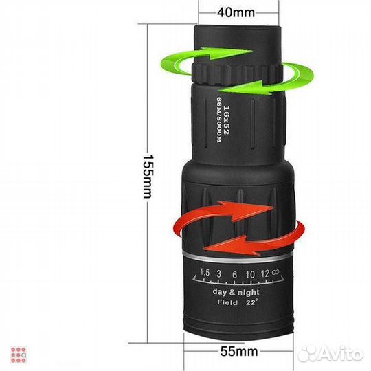 Монокуляр 95*52 С высоким разрешением
